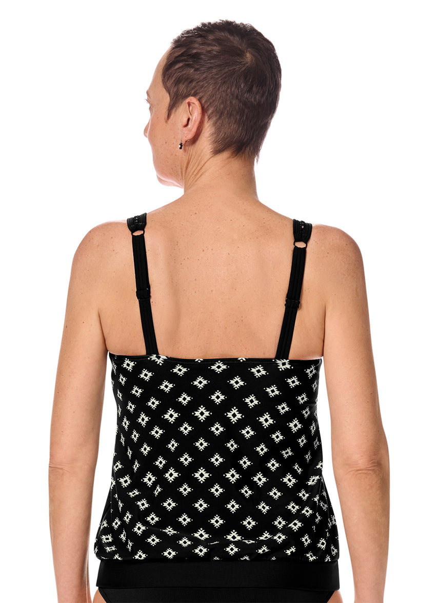 Women's Palermo Blouson Mastectomy Tankini Top (B/C/D Cup)