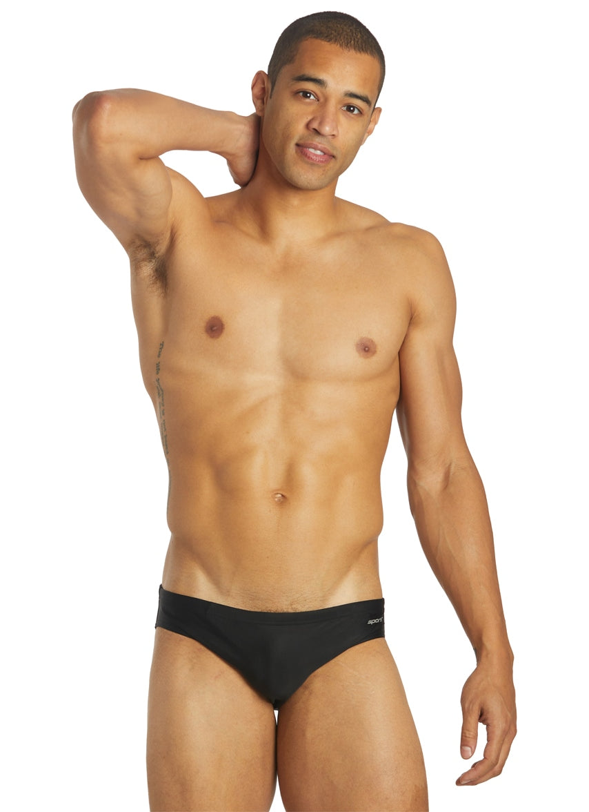 Solid Swim Euro Brief Swimsuit