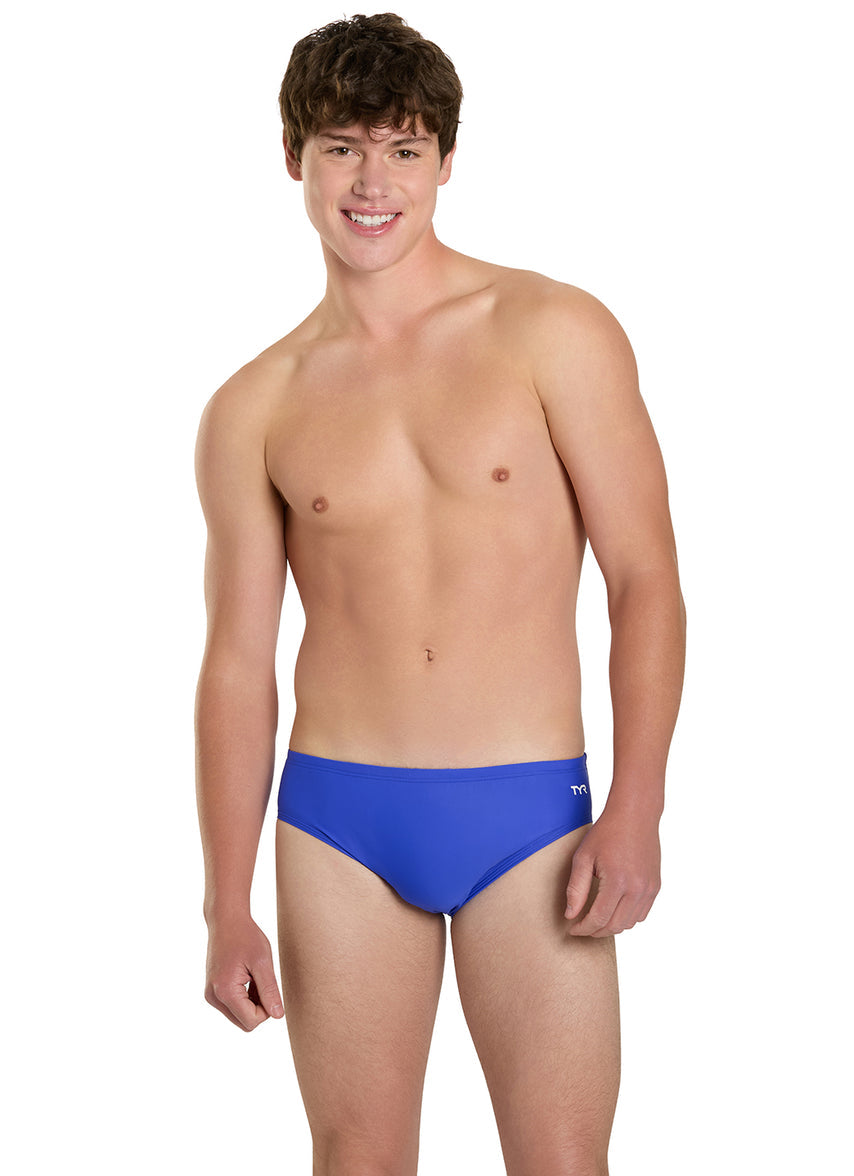 Men's TYReco Solid Racer Brief Swimsuit