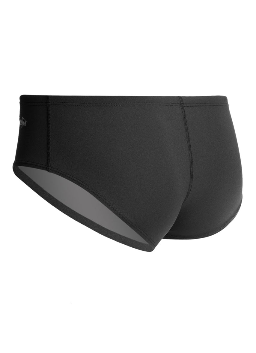 Competition All Poly Solid Mens Racer Brief Swimsuit