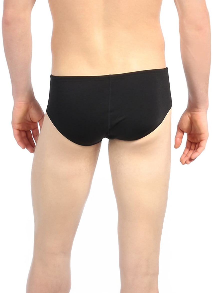 Competition All Poly Solid Mens Racer Brief Swimsuit