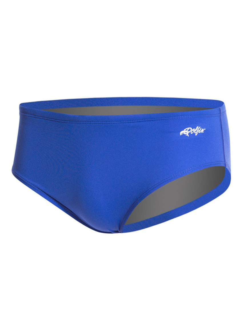 Competition All Poly Solid Mens Racer Brief Swimsuit