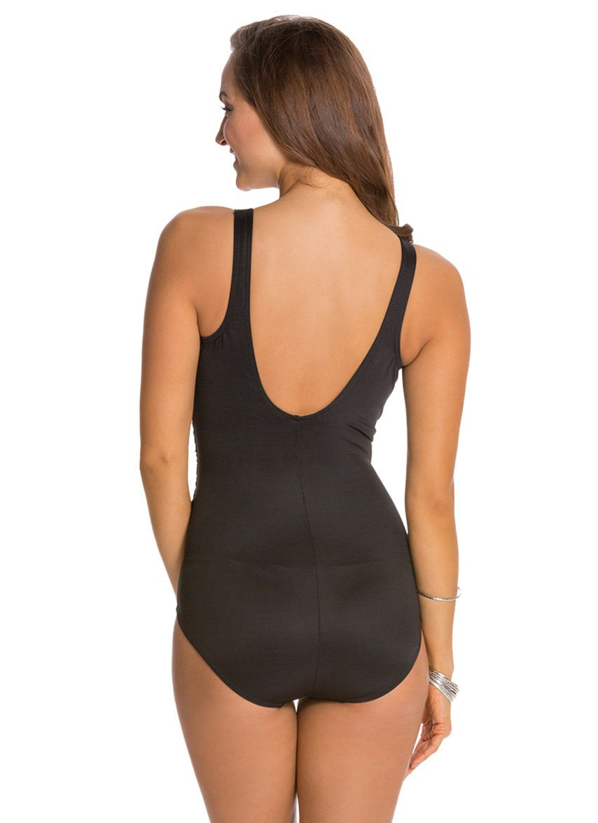 Solid Oceanus Underwire One Piece Swimsuit (DD Cup)