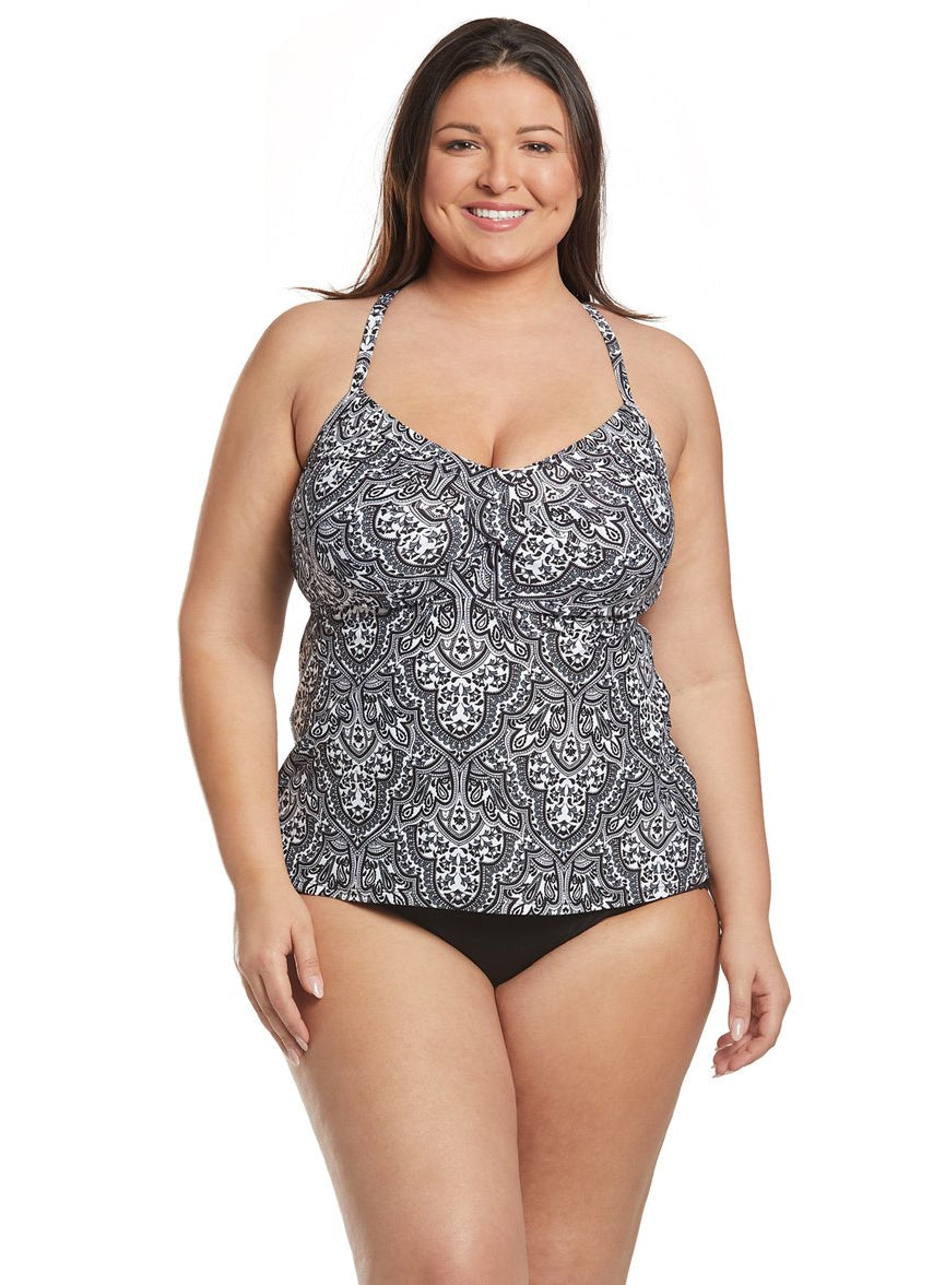Plus Size Paloma Beach Chloe High Waisted Bikini Bottom