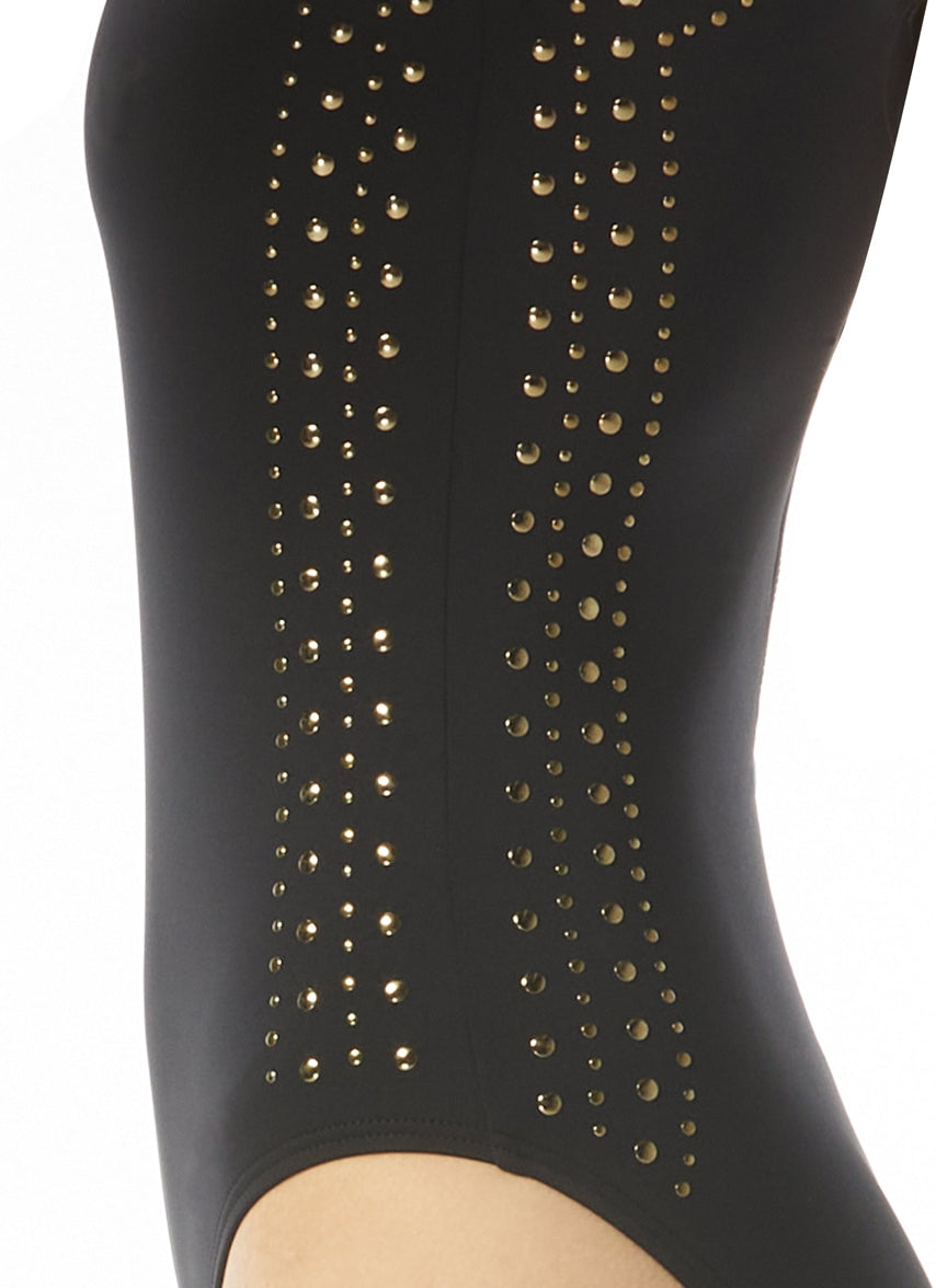 Glam Deco Long Sleeve One Piece Swimsuit