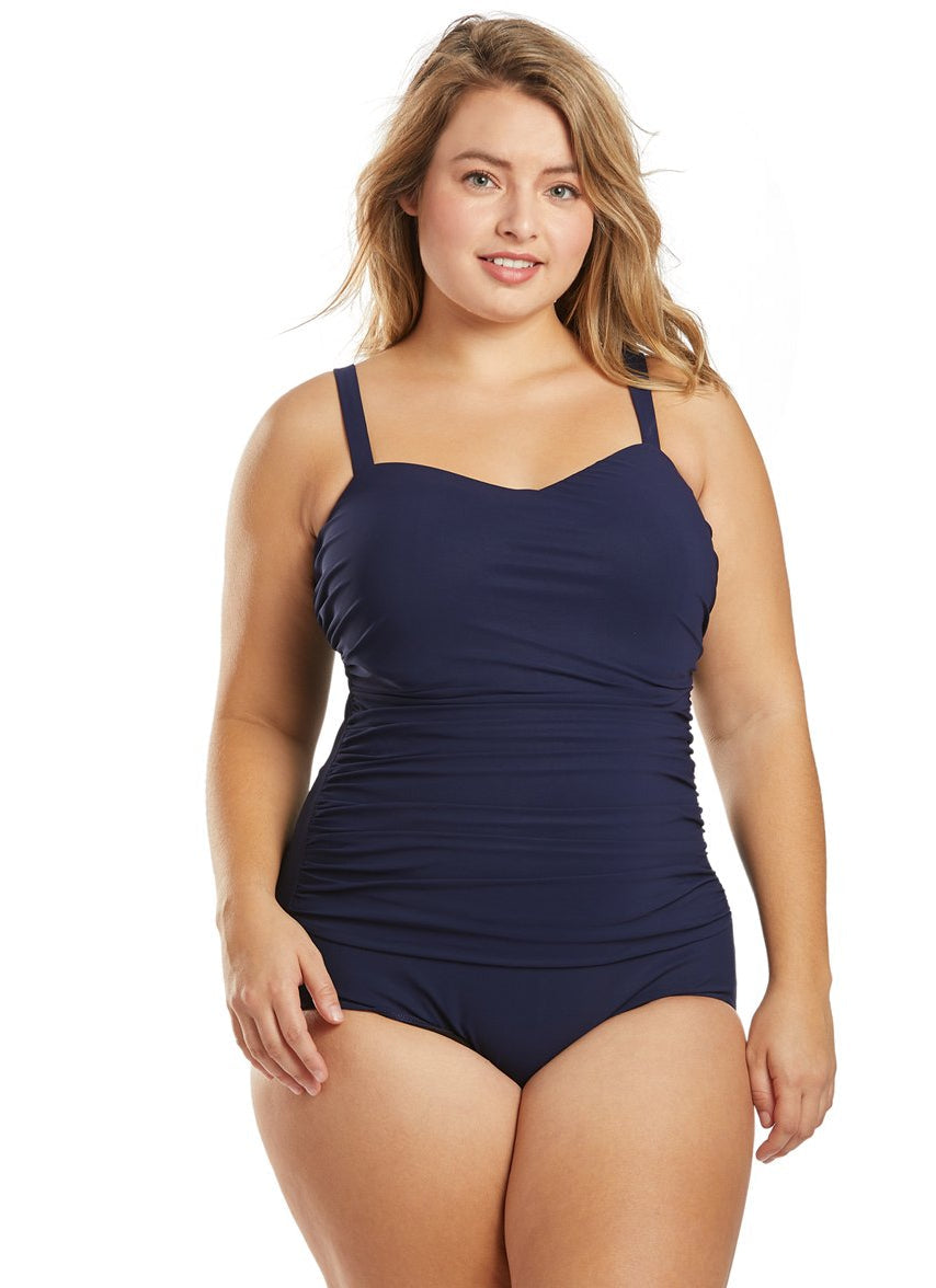 Plus Size Tutti Frutti Underwire Shirred One Piece Swimsuit