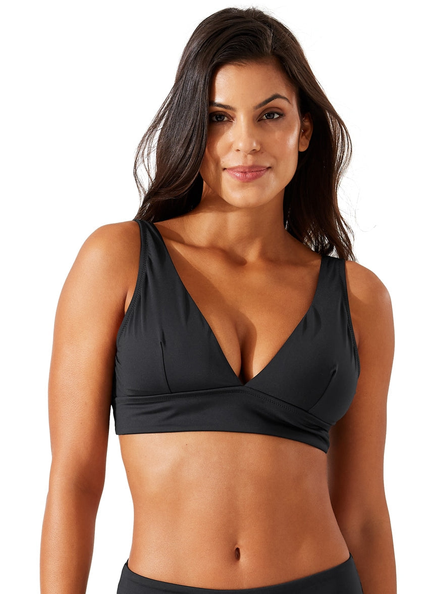 Women's Palm Modern V Neck Bikini Top
