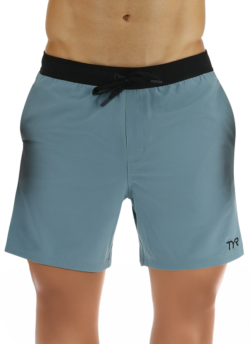 Men's Solid Skua  7" Volley Swim Trunks