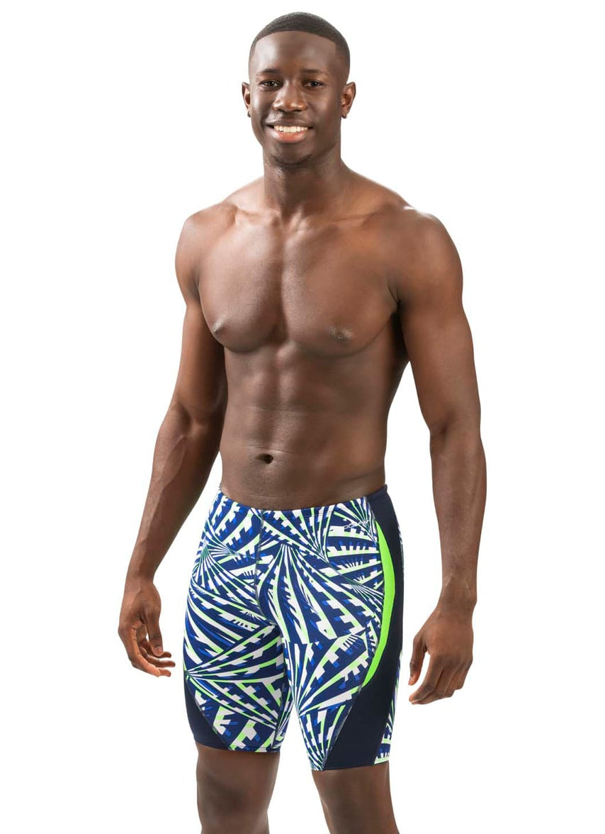 Men's Reliance Atomic Print Color Block Jammer Swimsuit