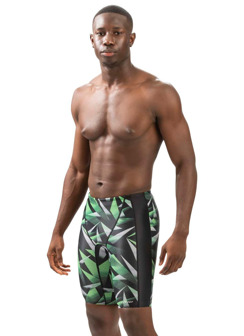 Men's XtraSleek Eco Galactic Print Spliced Jammer Swimsuit