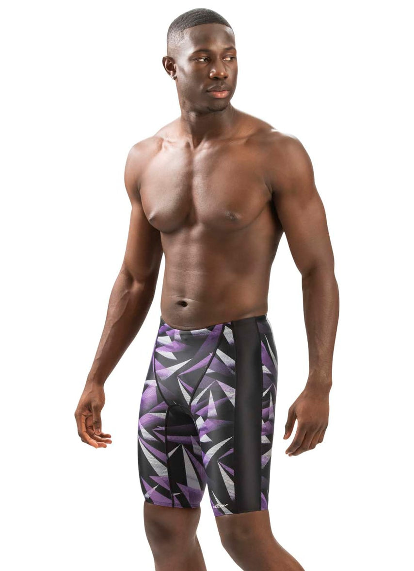 Men's XtraSleek Eco Galactic Print Spliced Jammer Swimsuit