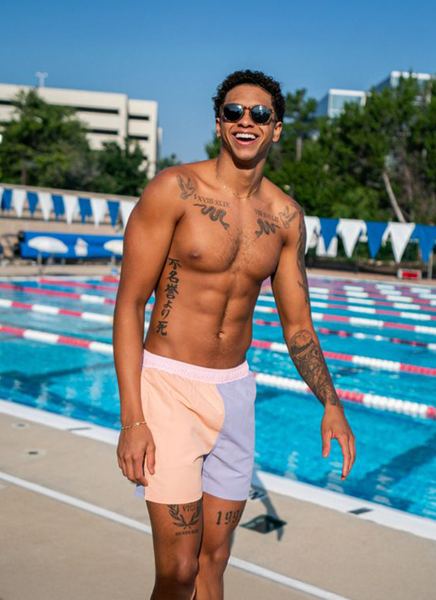 x Shaine Casas Lavender Lemonade 5'' Swim Trunk