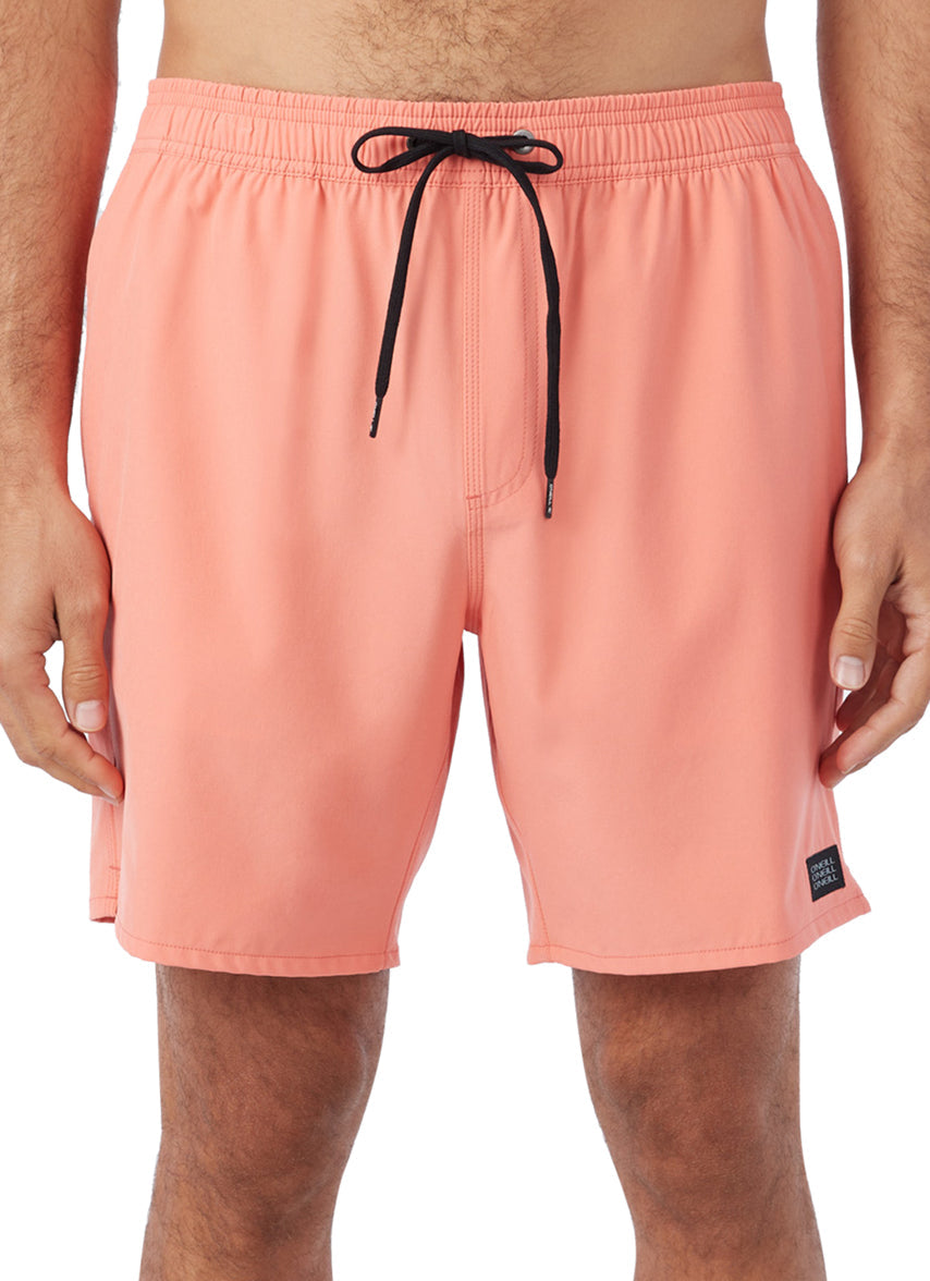 Men's 17" Lennox Hermosa Solid Swim Trunks