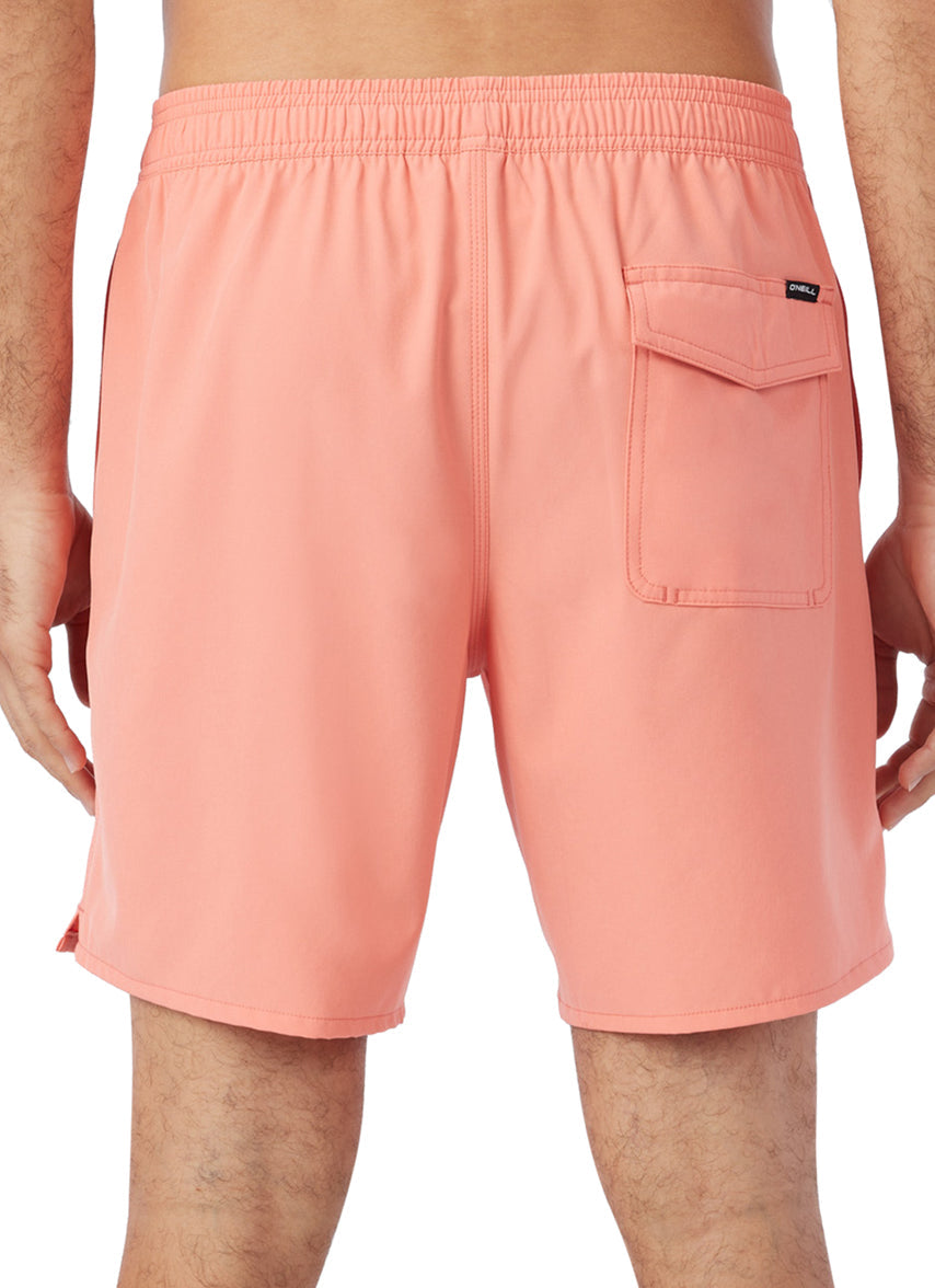 Men's 17" Lennox Hermosa Solid Swim Trunks