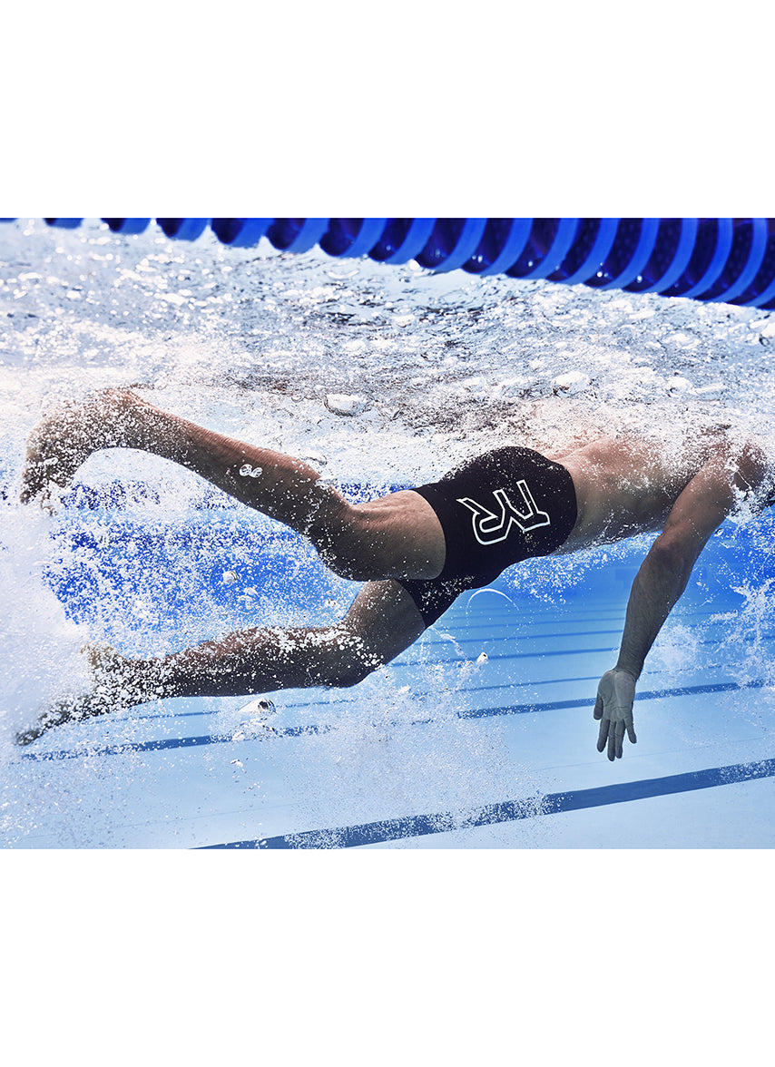 Men's Active Durafast Elite Large Logo 6.5 Jammer Swimsuit