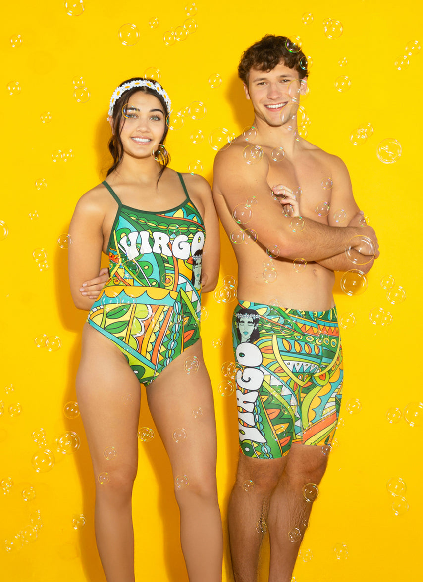 Groovy Zodiac Virgo Jammer Swimsuit (24-40)