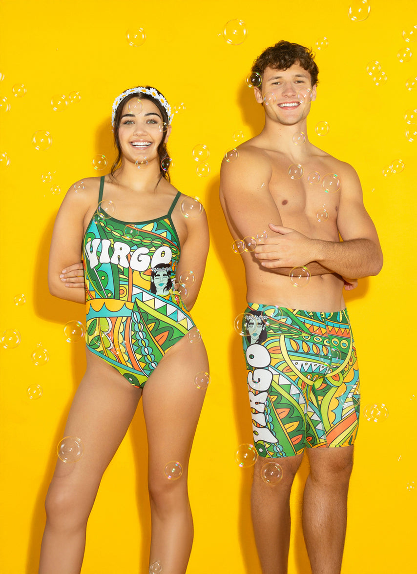 Groovy Zodiac Virgo Jammer Swimsuit (24-40)