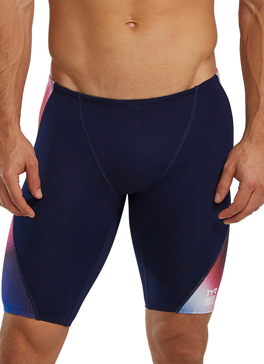 Men's Unwaver Large Logo Jammer Swimsuit