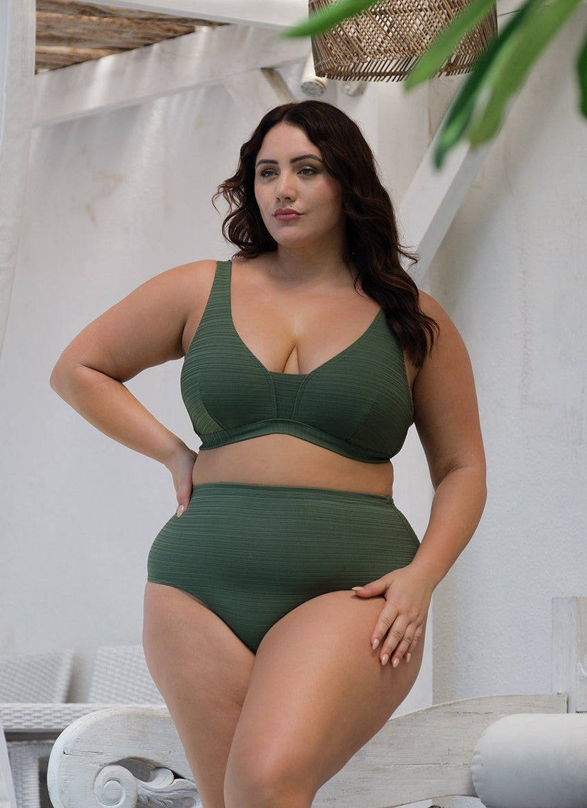 Woman's Plus Size Aria Olive Renoir Bikini Bottom
