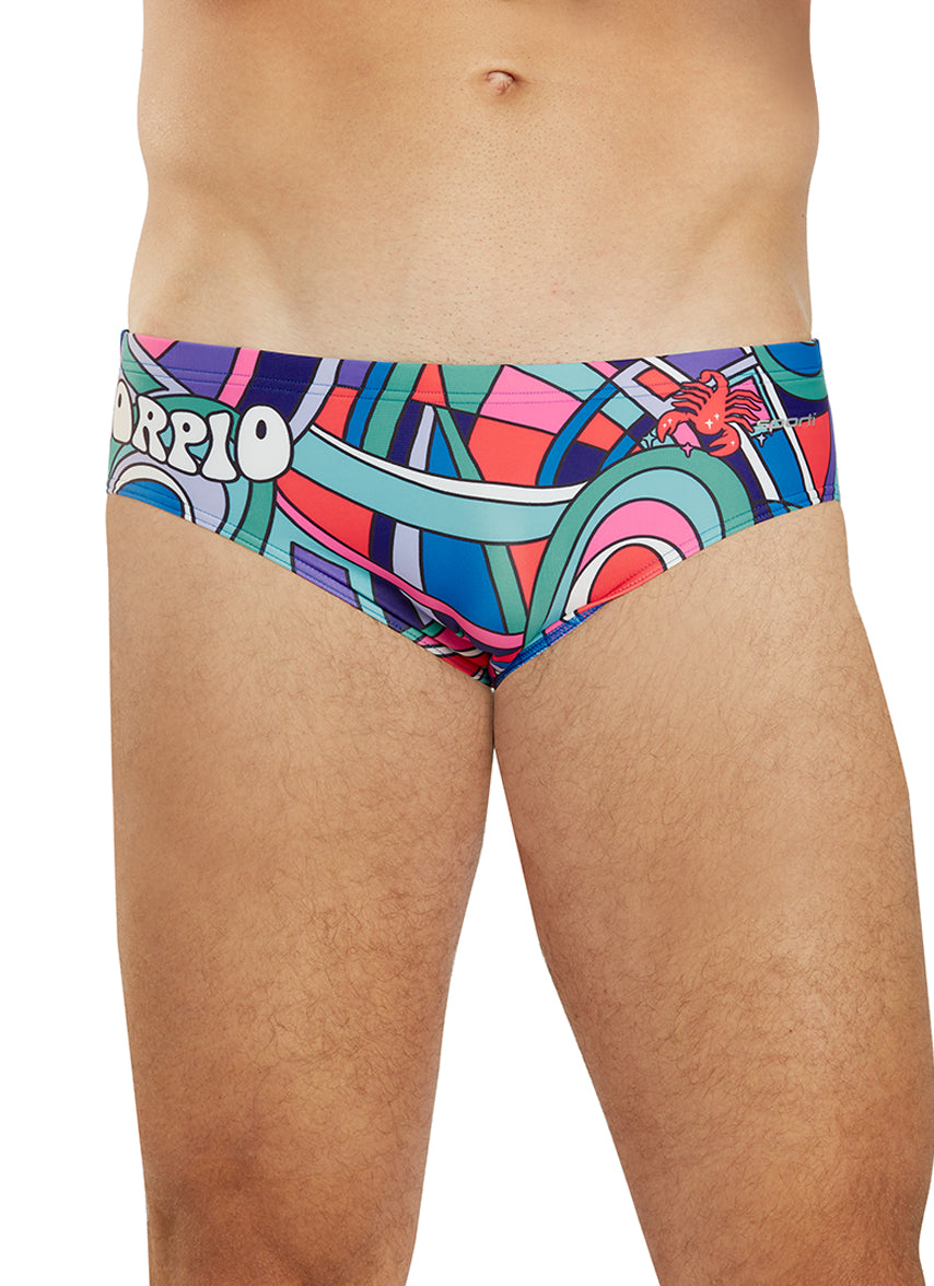 Groovy Zodiac Scorpio Brief Swimsuit (26-40)