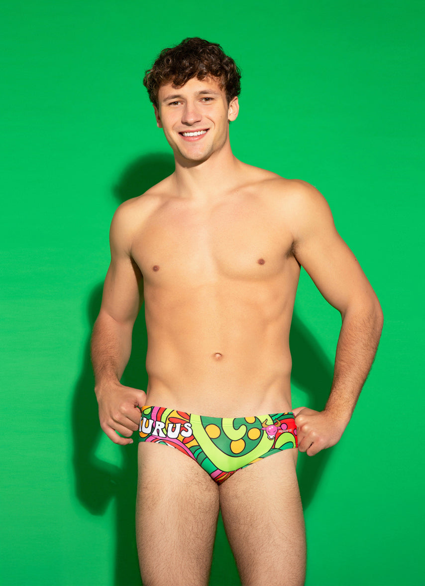 Groovy Zodiac Taurus Brief Swimsuit (26-40)