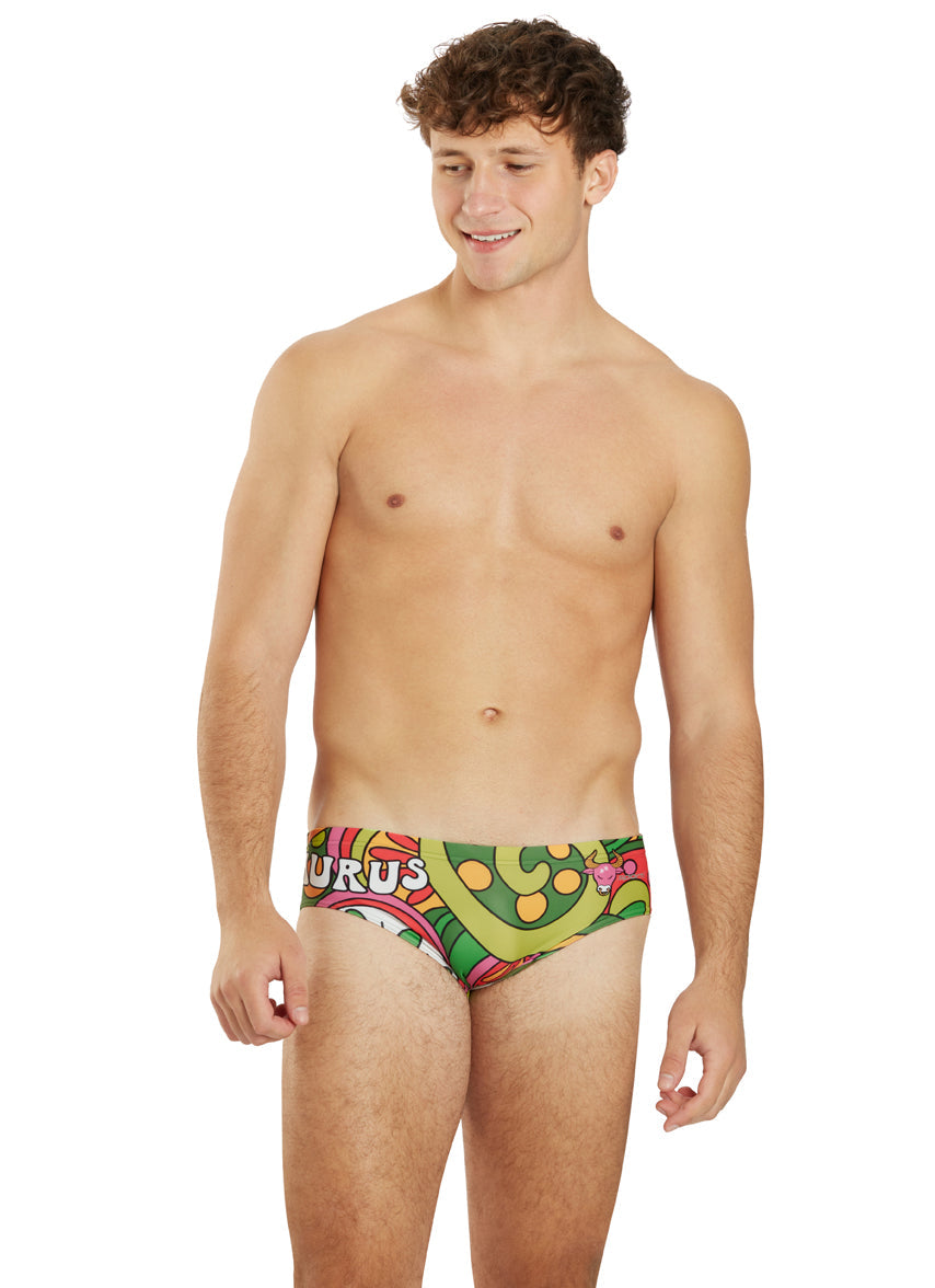 Groovy Zodiac Taurus Brief Swimsuit (26-40)