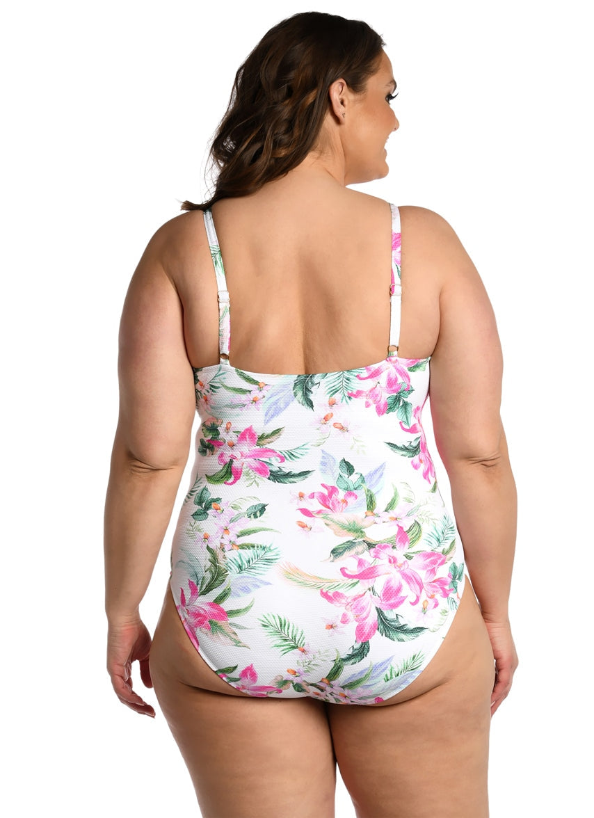 Women's Plus Mystic Palms Lingerie One Piece Swimsuit