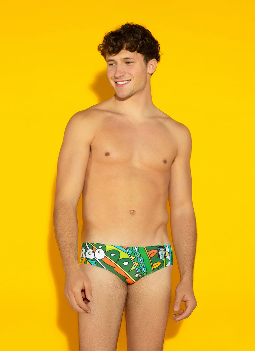 Groovy Zodiac Virgo Brief Swimsuit (26-40)