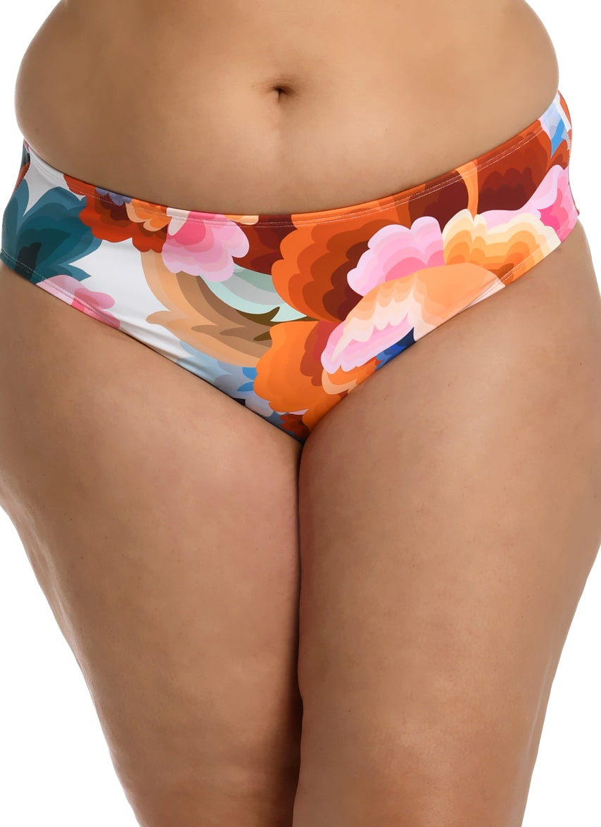 Women's Plus Floral Rhythm Bikini Bottom