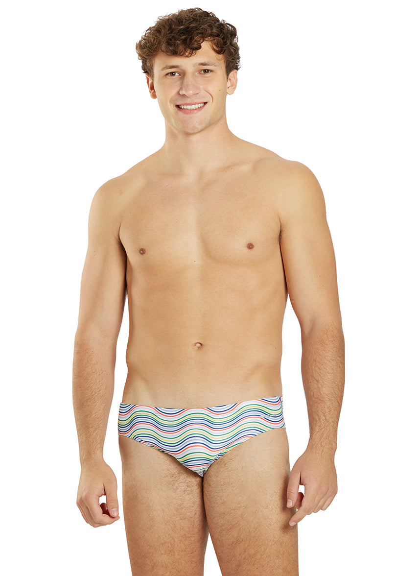 x Alex & Gretchen Walsh Tidal Taffy Brief Swimsuit (26-40)