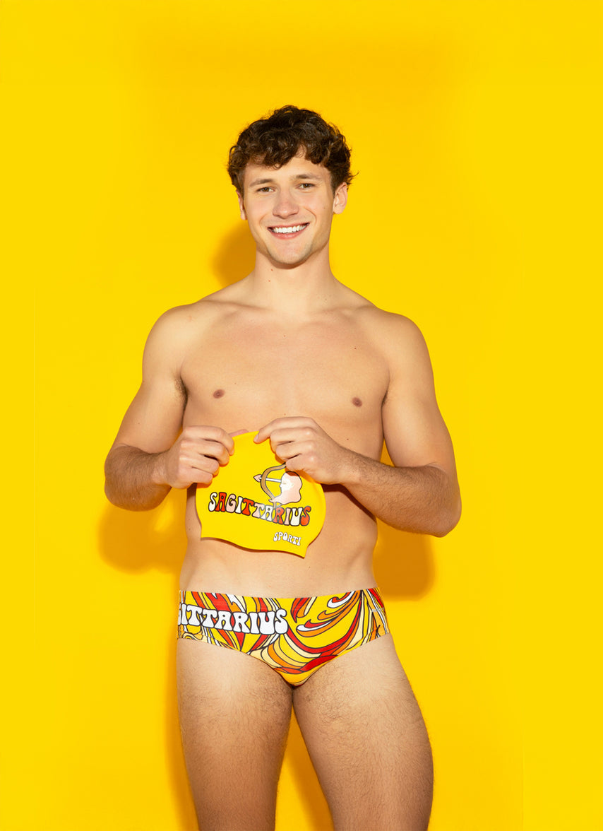 Groovy Zodiac Sagittarius Brief Swimsuit (26-40)