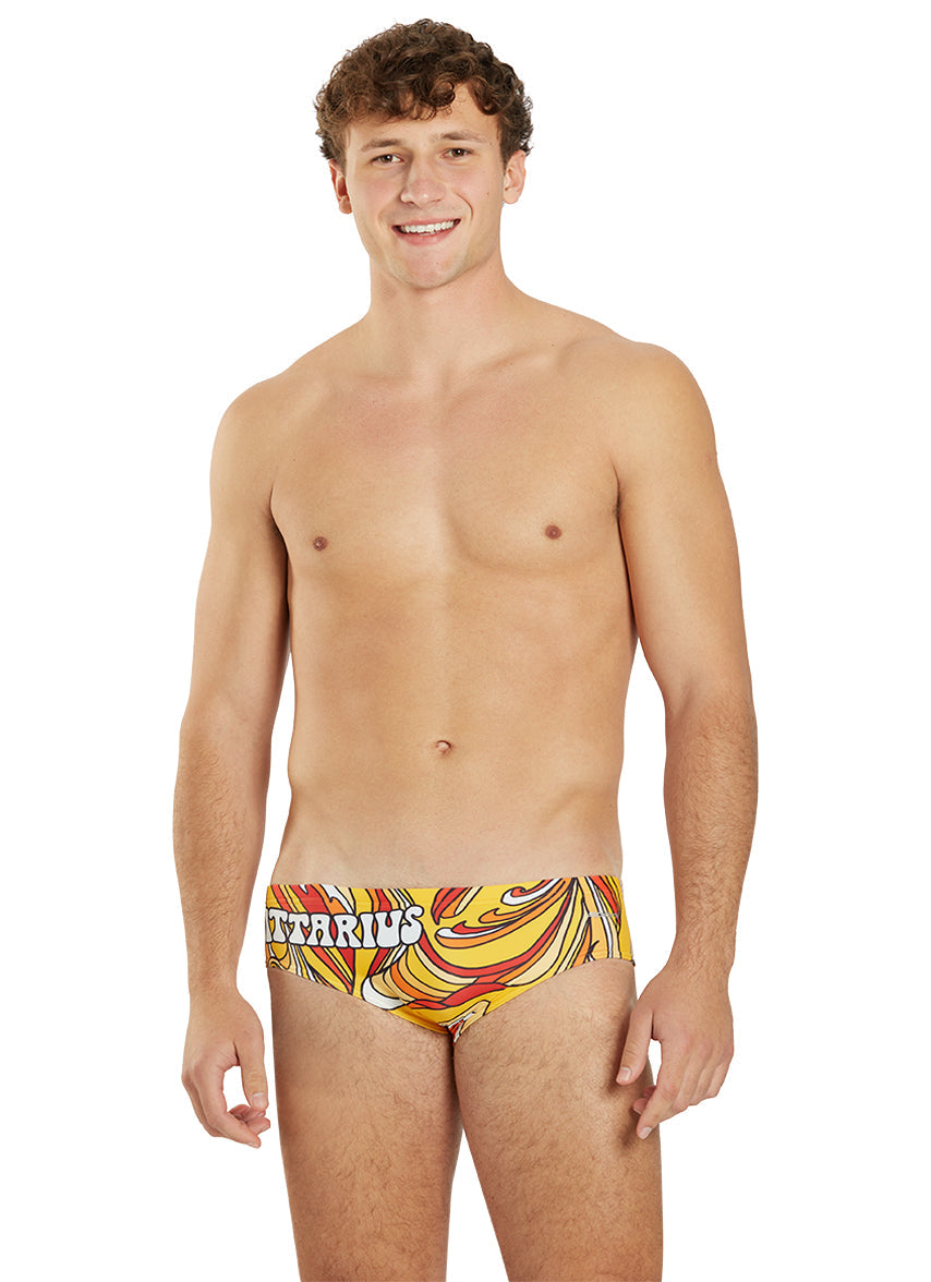 Groovy Zodiac Sagittarius Brief Swimsuit (26-40)
