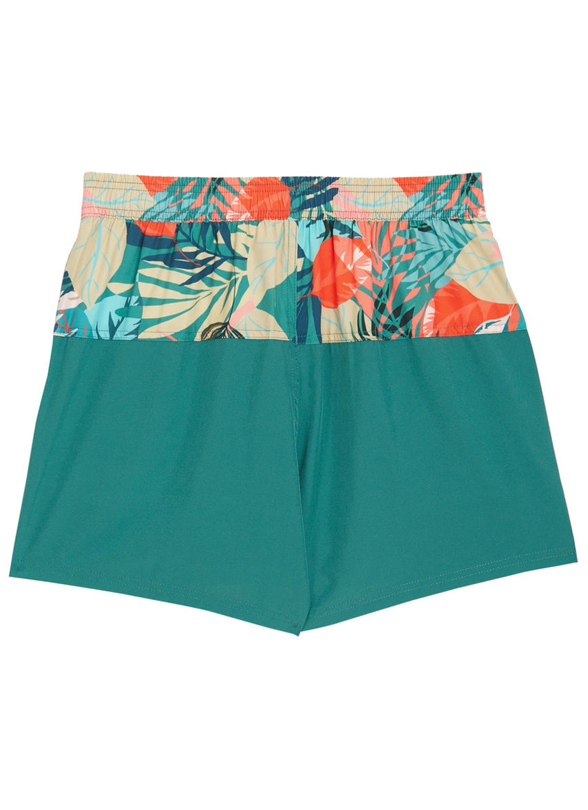 Men's Palm Inset Swim Trunks
