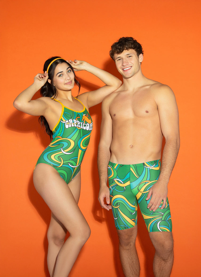 Groovy Zodiac Capricorn Jammer Swimsuit (24-40)