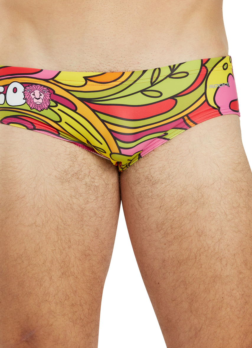 Groovy Zodiac Leo Brief Swimsuit (26-40)