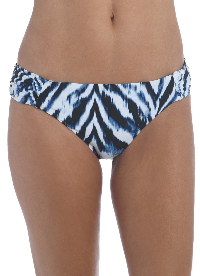 Women's Reversible Animal Instinct Side Shirred Bikini Bottom