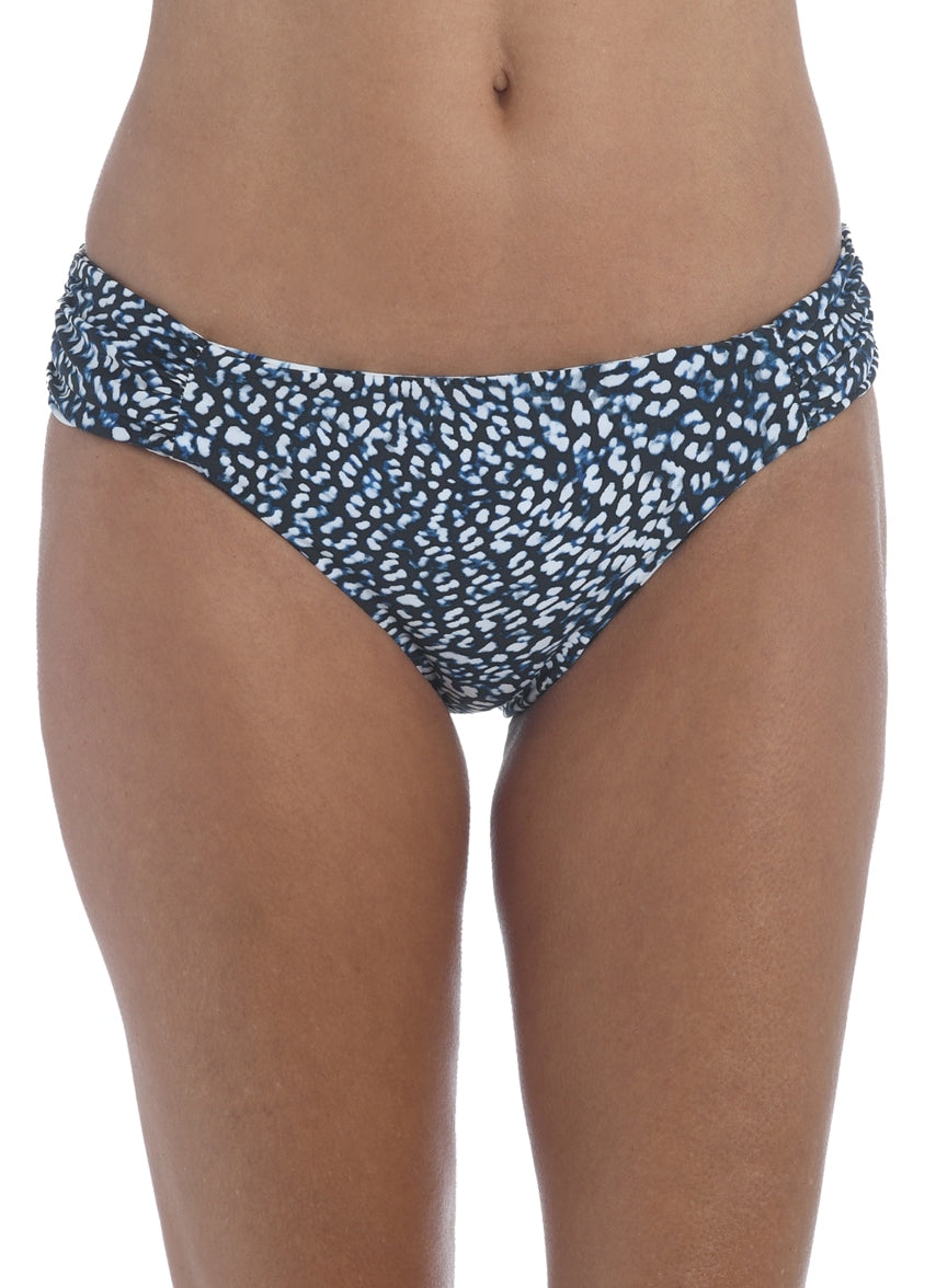 Women's Reversible Animal Instinct Side Shirred Bikini Bottom