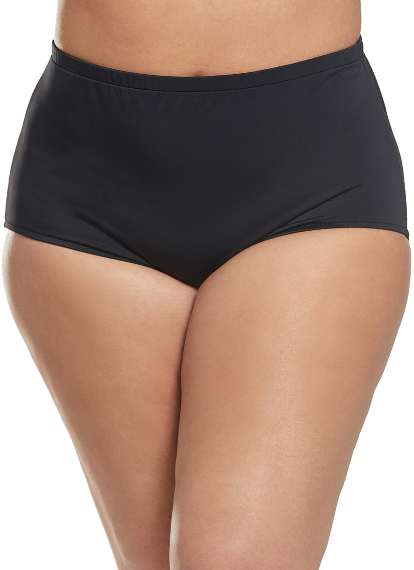 Plus Size High Waisted Bikini Bottom