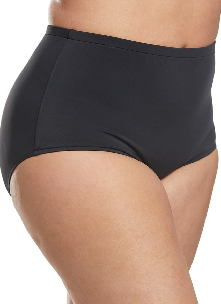 Plus Size High Waisted Bikini Bottom