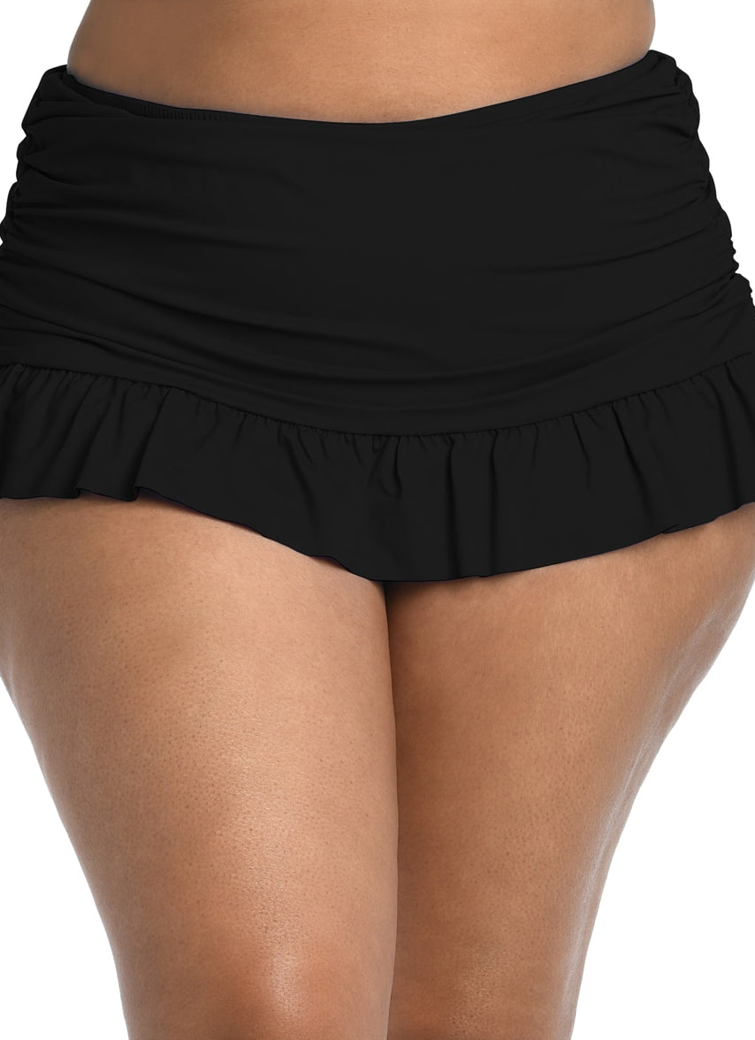 Women's Plus Size Island Goddess Ruffle Swim Skirt