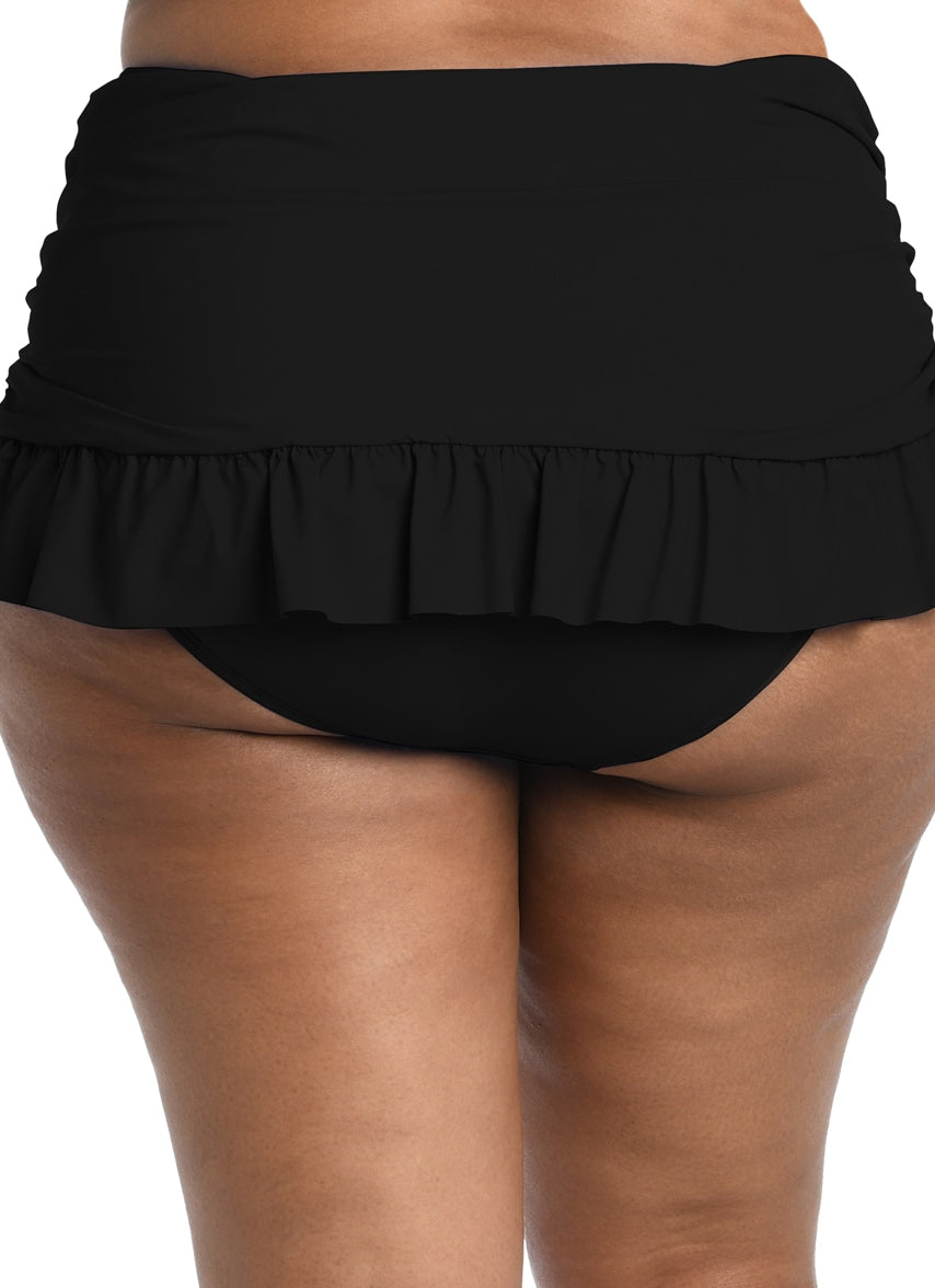 Women's Plus Size Island Goddess Ruffle Swim Skirt