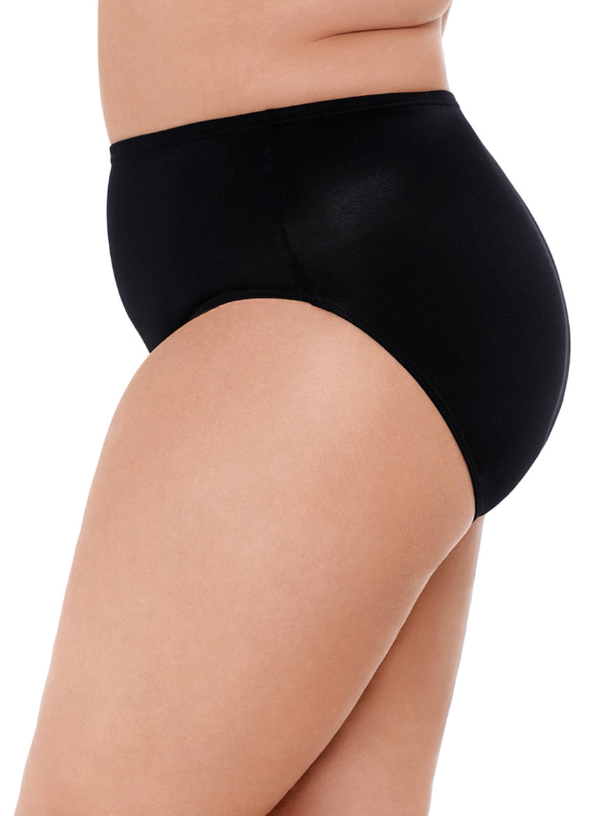 Plus Size Solid Basic Bikini Bottom