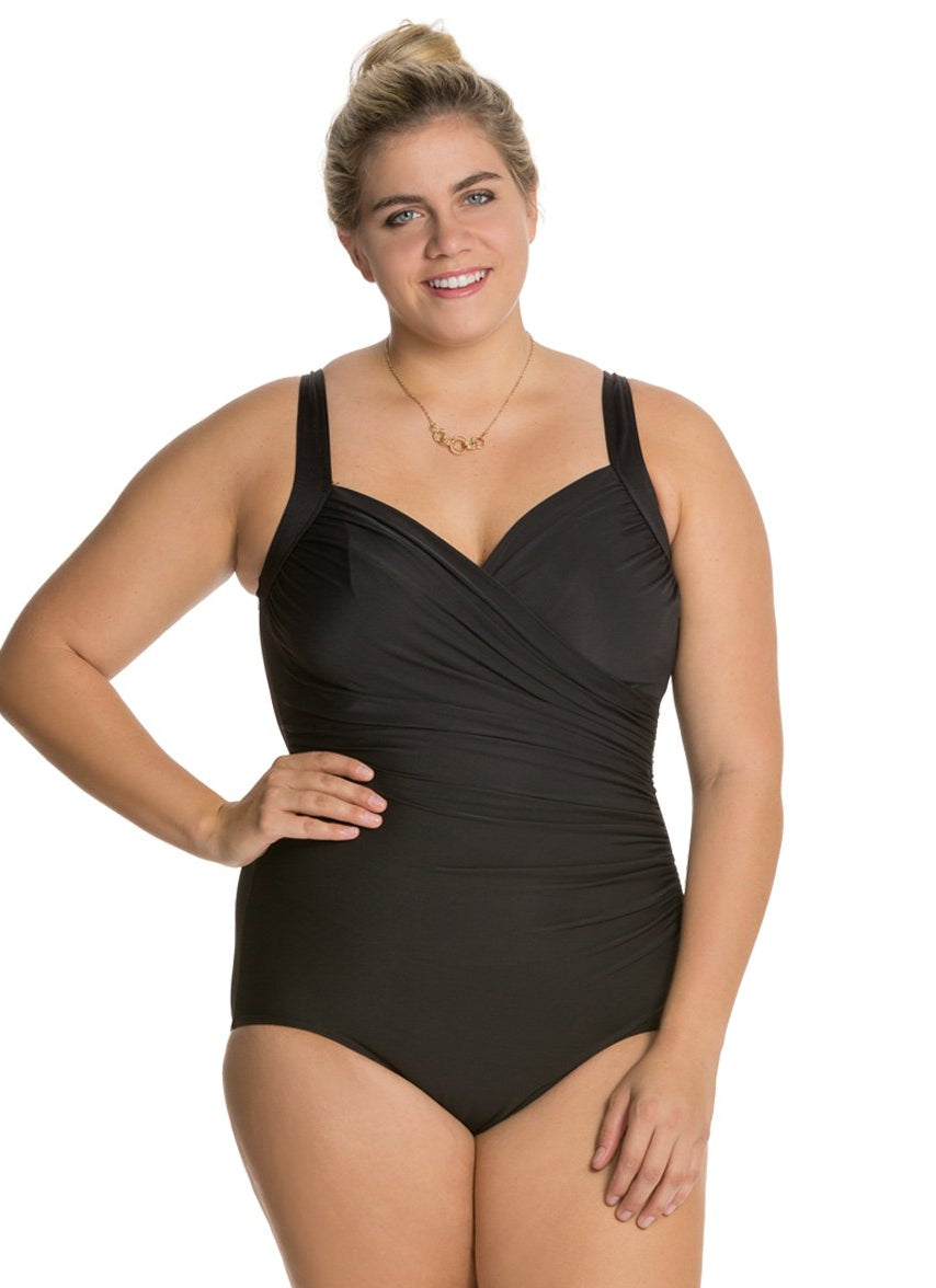 Plus Size Solid Sanibel One Piece Swimsuit