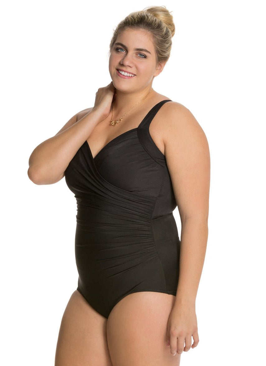 Plus Size Solid Sanibel One Piece Swimsuit