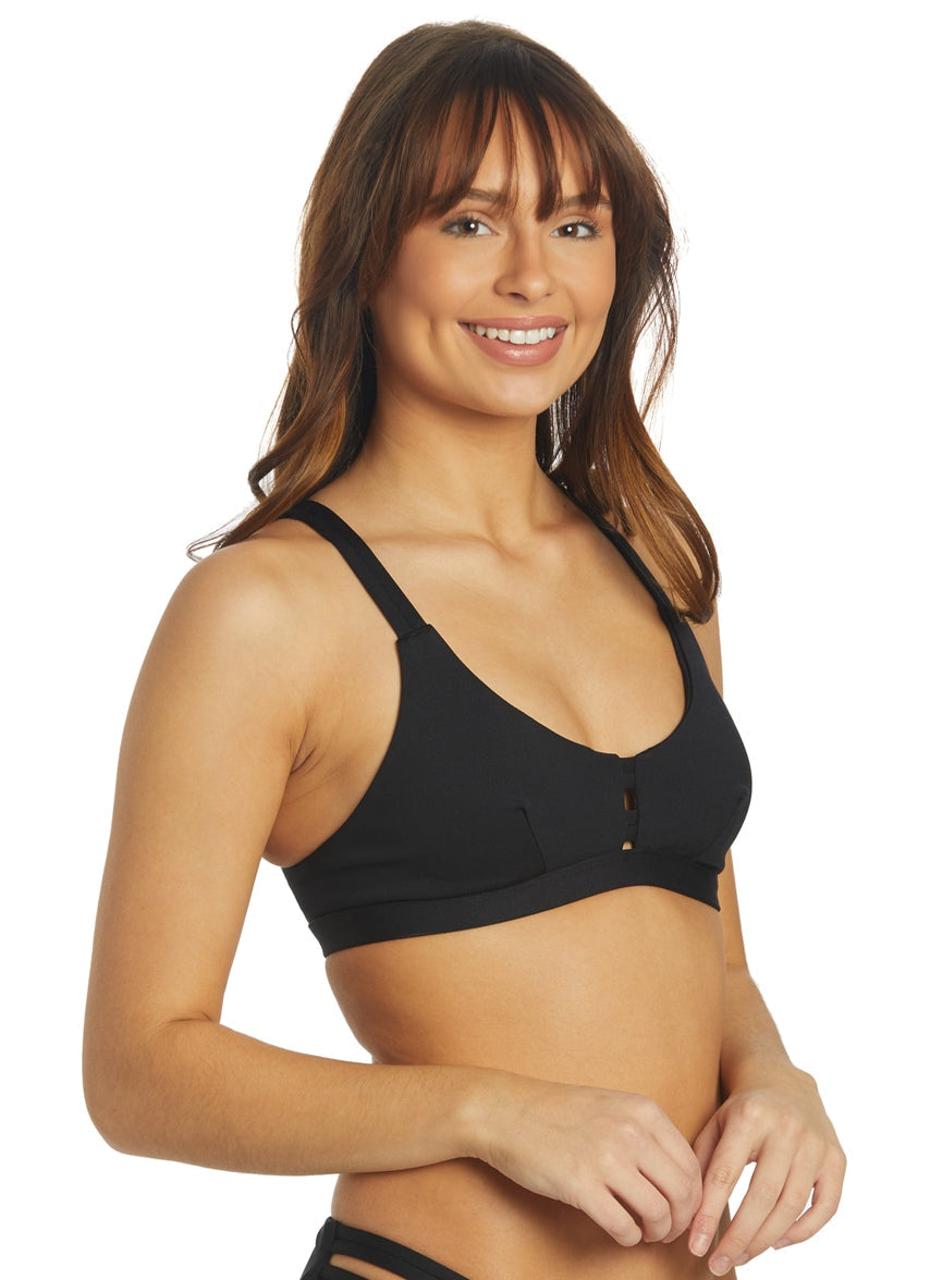 Women's Max Solid Scoop Bikini Top