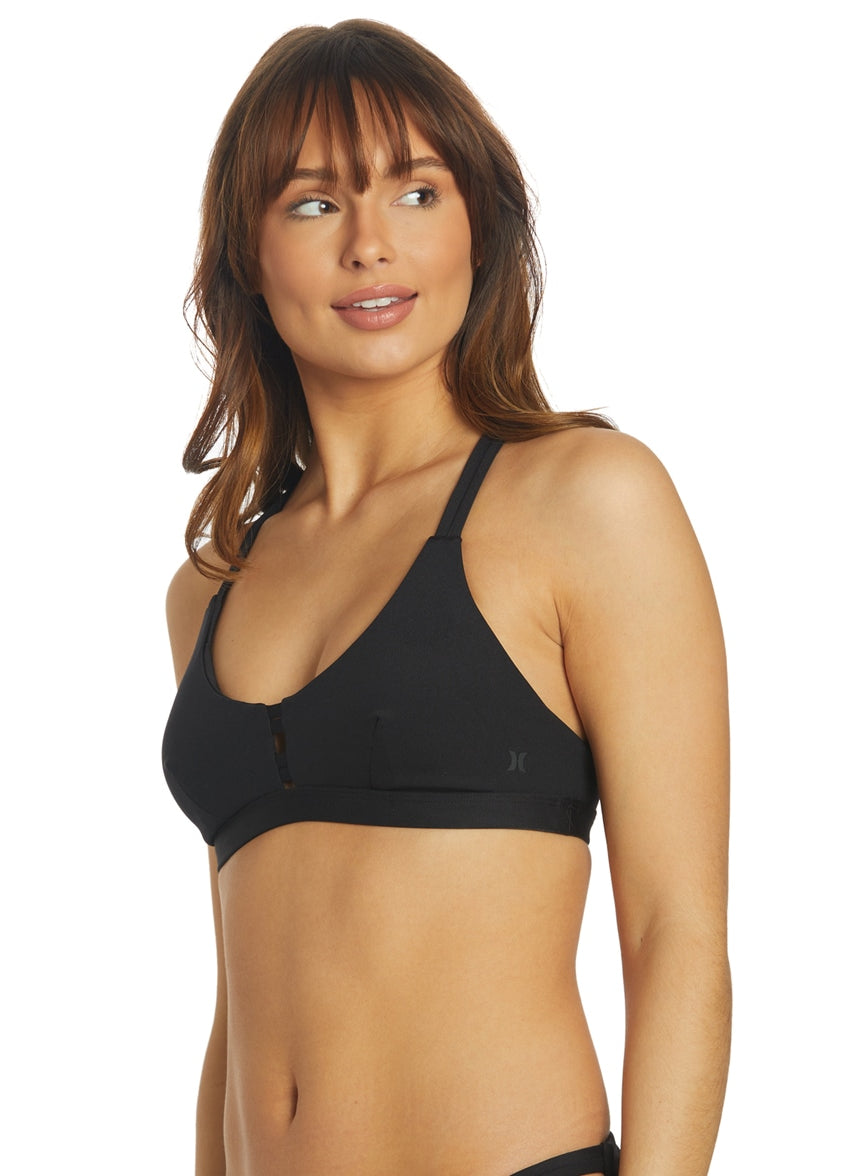 Women's Max Solid Scoop Bikini Top