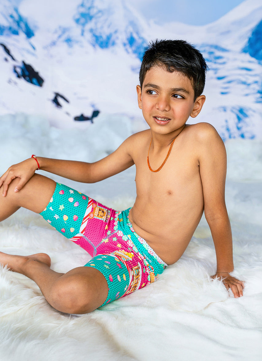 Granny Sweater Gingerbread Jammer Swimsuit (22-44)