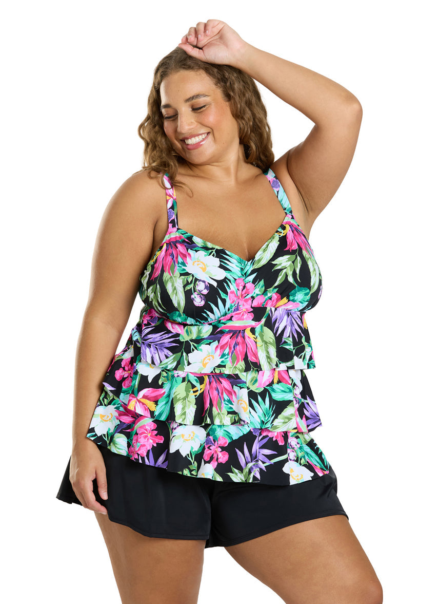 Women's Plus Size Divine Solids Bottoms Swim Shorts