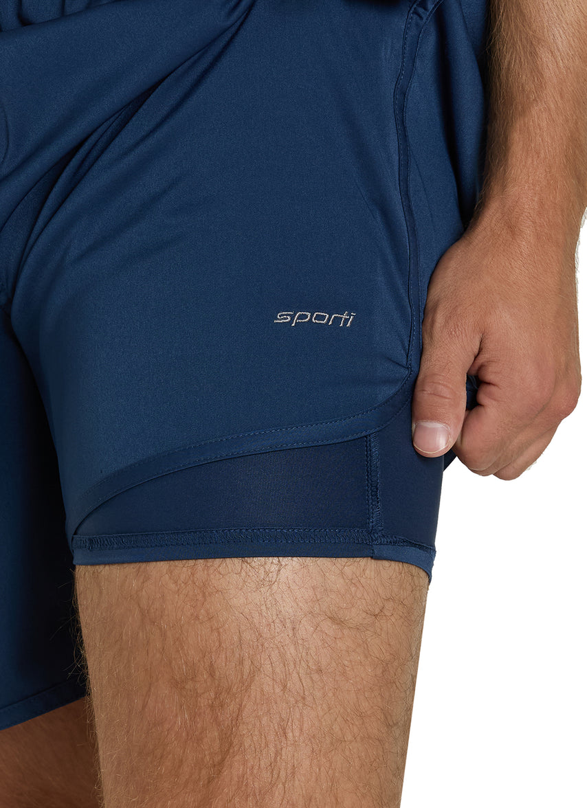 Men's Stretch Short with Compression Liner