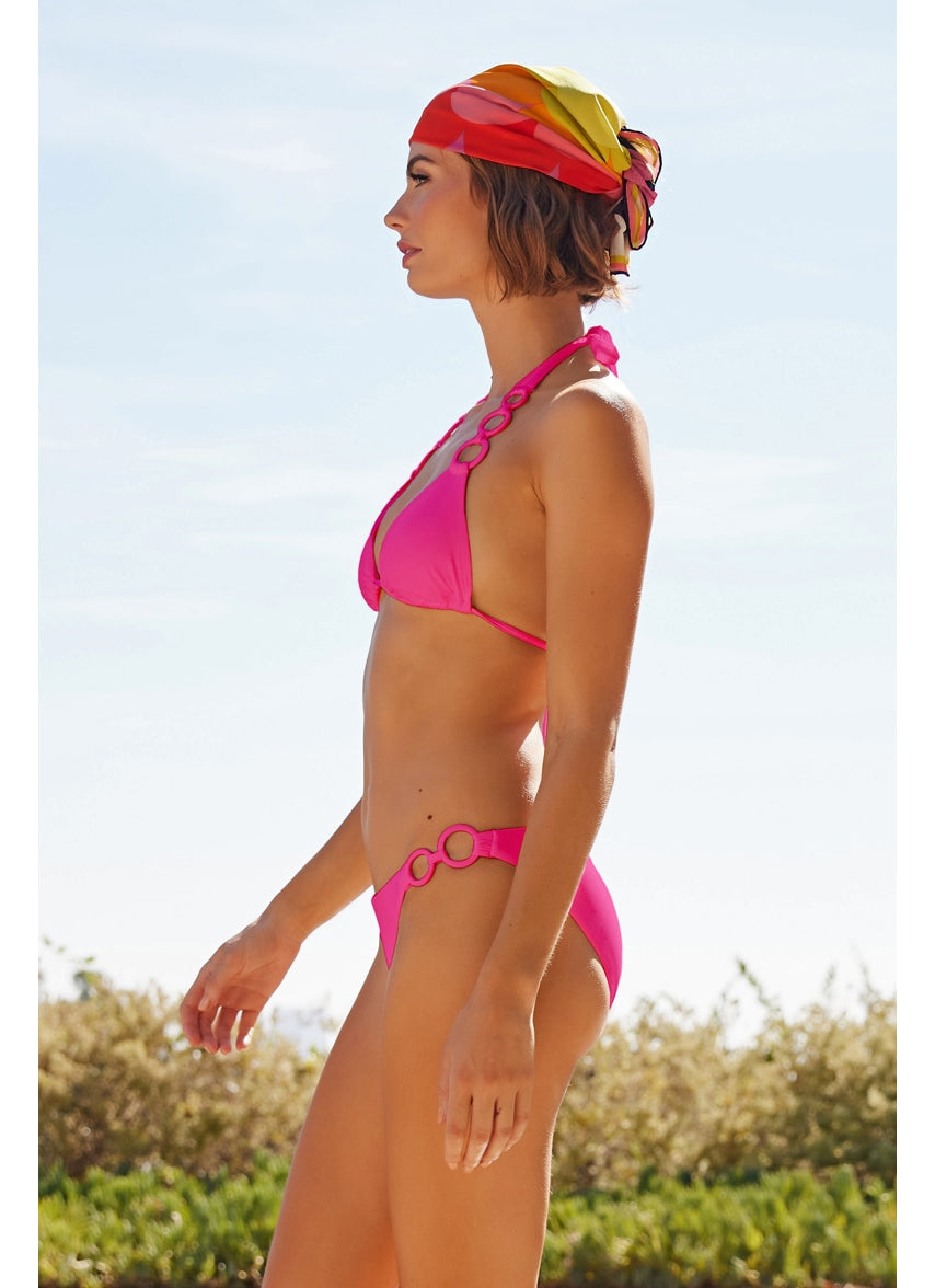 Women's Monaco Covered Ring Triangle Bikini Top